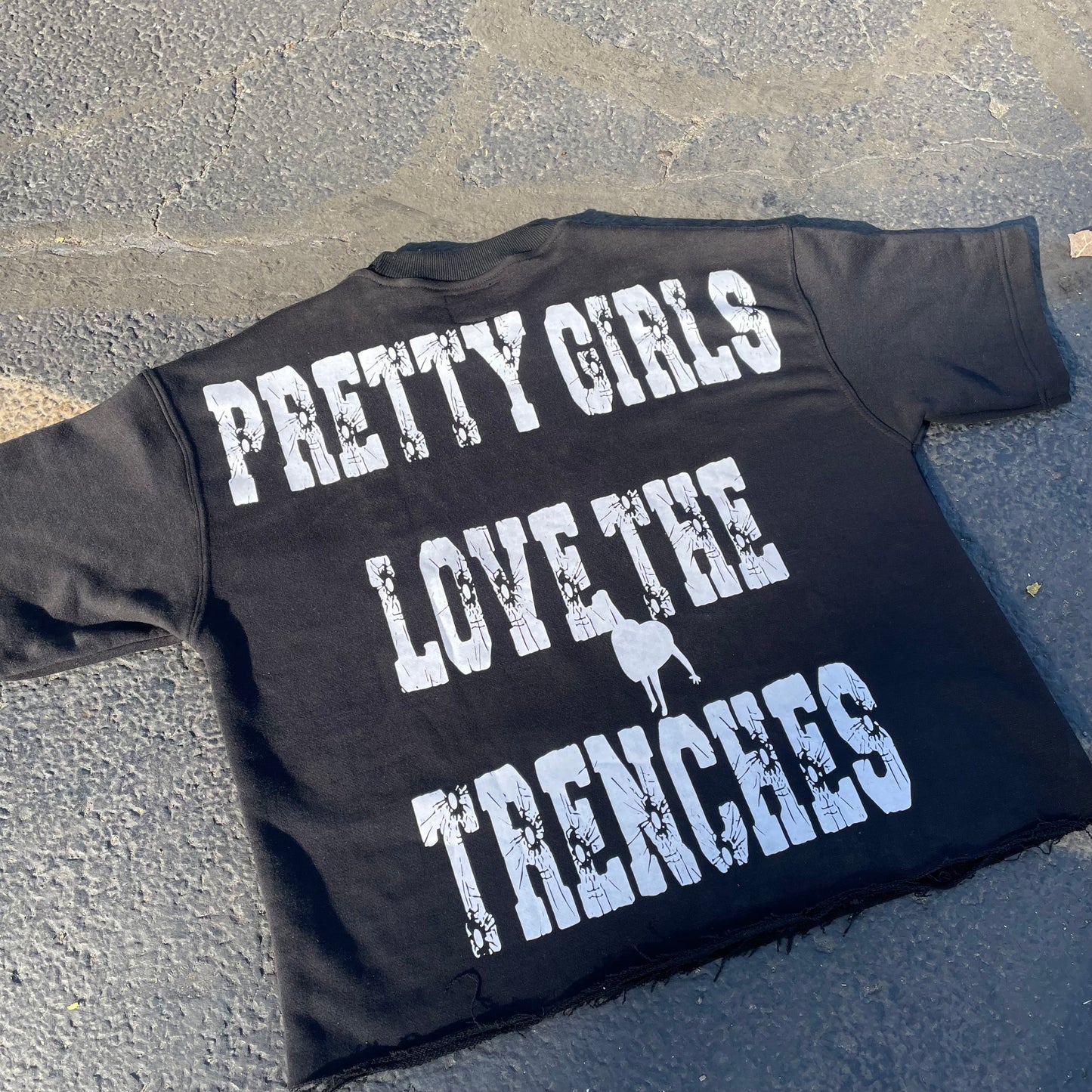 (2 pack) 1 pink & 1 black “Pretty Girls Love The Trenches”  Tee