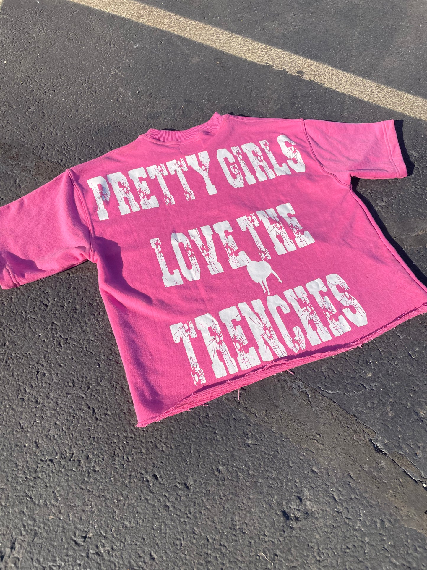 (2 pack) 1 pink & 1 black “Pretty Girls Love The Trenches”  Tee